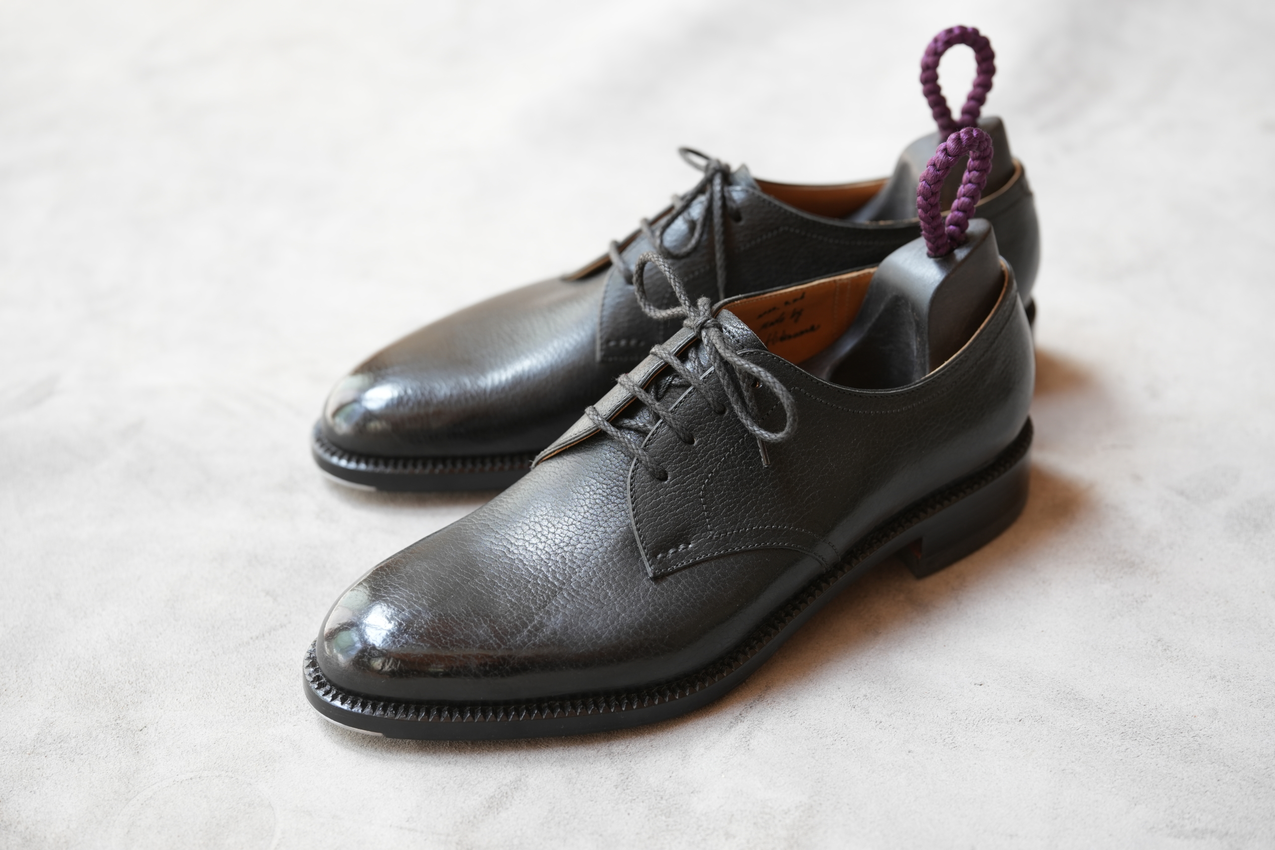 革靴に関するおはなし 第1回 完成したシボ革ダービーについて 革靴に関すること
